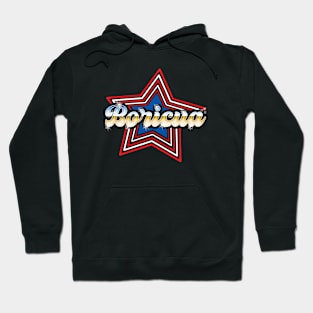 Boricua 80's Style design Hoodie